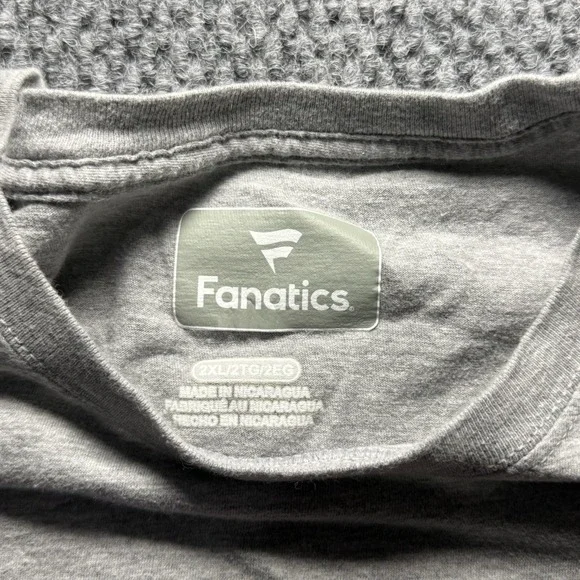 Fanatics‎ Philadelphia Phillies MLB T-Shirt Baseball Gray Cotton Men's Size XXL - Picture 4 of 4